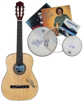 Lot of (7) Soul & Blues Musicians Signed Instruments & Albums: Bo Diddley, James Brown, Lionel Richie, Isaac Hayes, Sam Moore, The OJays & Ben E. King (JSA & PSA/DNA)